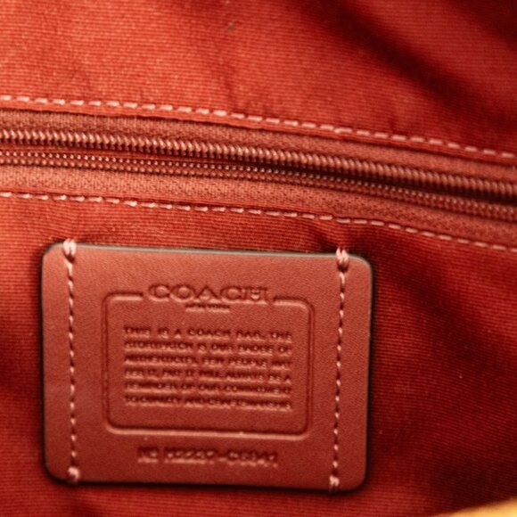 Coach Kacey Satchel – Red with Brown Trim – LIKE NEW - Picture 13 of 15